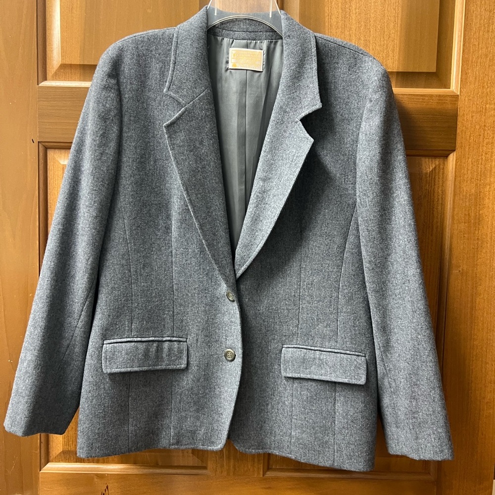 Pendleton Grey Wool blazer size 14 - image 1
